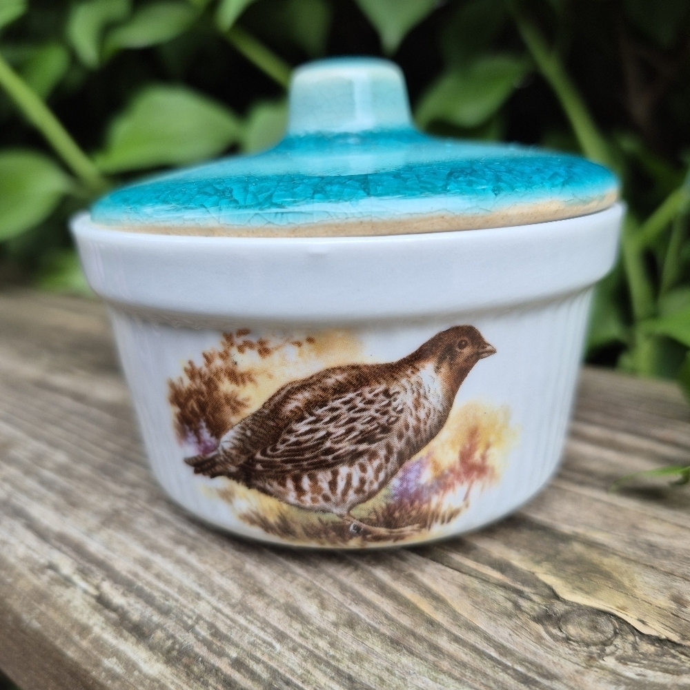 Sarreguemines Porcelaine A Feu Digoin Covered Dish